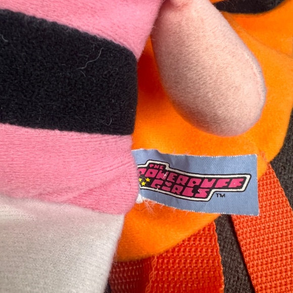 Vintage 2000 Y2K The Powerpuff Girls Blossom Plush Novelty Backpack - Picture 5 of 6